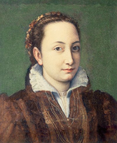 Selbstporträt, gekleidet als Ehrendame der Königin von Spanien, 1559 von Sofonisba Anguissola